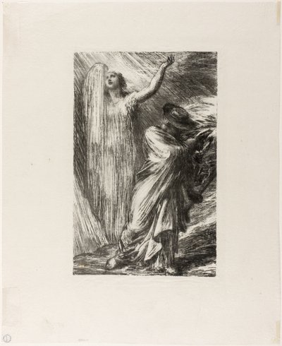 Siegfried: Act III, Oproeping van Erda door Ignace Henri Jean Fantin Latour