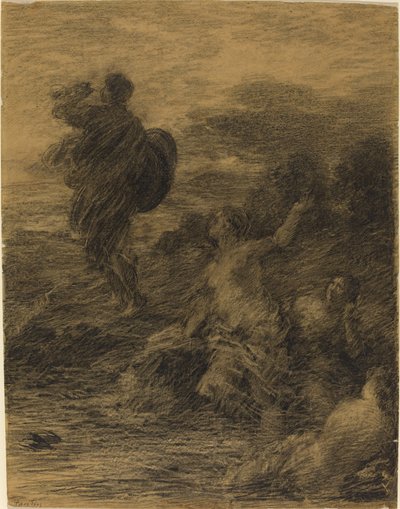 Siegfried en de Rijnmeisjes door Ignace Henri Jean Fantin Latour