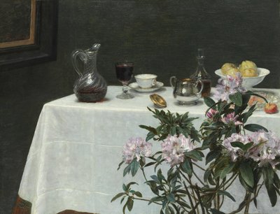 Stilleven: Hoek van een tafel door Henri Fantin Latour
