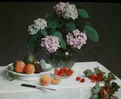 Stilleven, of de gedekte tafel door Henri Fantin Latour