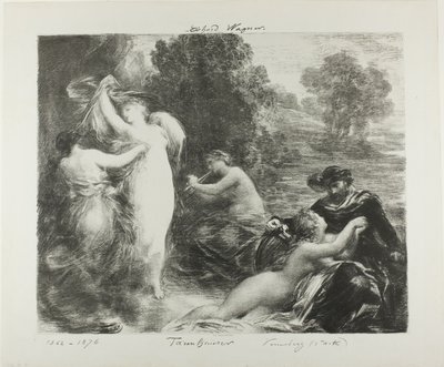 Tannhäuser: Venusberg door Ignace Henri Jean Fantin Latour