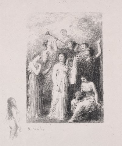 De Blinde door Ignace Henri Jean Fantin Latour