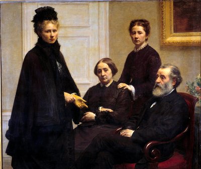 De familie Dubourg door Ignace Henri Jean Fantin Latour