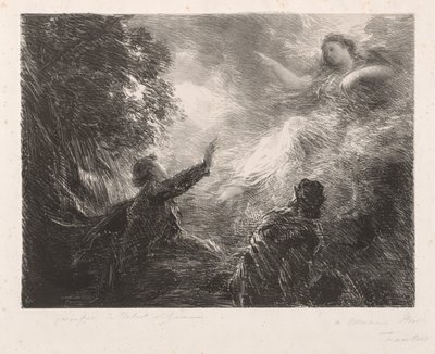 De fee van de Alpen door Ignace Henri Jean Fantin Latour