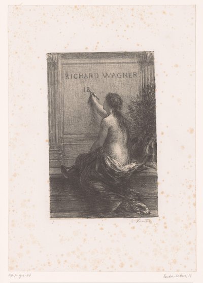 Titelprent voor: Richard Wagner, sa vie et ses œuvres door Ignace Henri Jean Fantin Latour