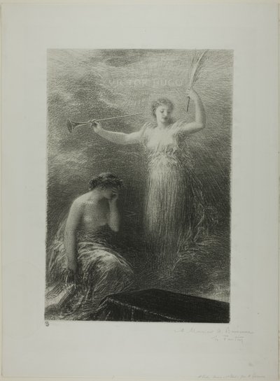 Aan Victor Hugo door Ignace Henri Jean Fantin Latour