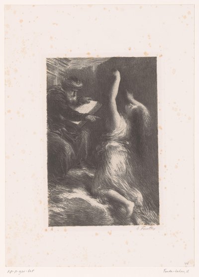 Tovenaar Klingsor roept Kundry op Leven en werken van Richard Wagner door Ignace Henri Jean Fantin Latour