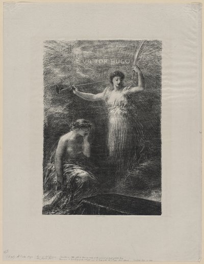 Aan Victor Hugo door Ignace Henri Jean Fantin Latour