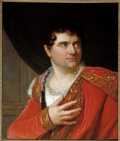 Portret van Jean Baptiste Sauveur Gavaudan (1772-1840) zanger in de rol van Montano de Berton. Schilderij door Henri François Riesener (1767-1828). Olieverf op doek. Parijs, Musée Carnavalet door Henri Francois Riesener