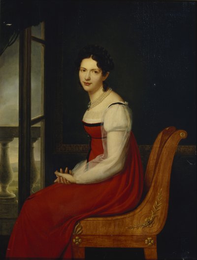 Portret van Prinses Varvara Sergeyevna Dolgorukova, ca. 1820 door Henri Françoiss Riesener