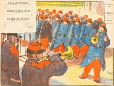 A Bas Le Progrès!; Mademoiselle Julie; Le Ménage Brésile door Henri Gabriel Ibels