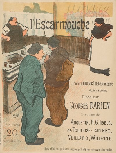 Illustratie voor LEscarmouche door Henri Gabriel Ibels