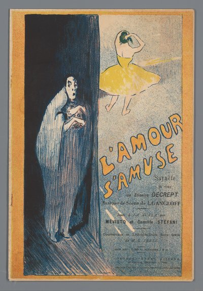 Man en ballerina door Henri Gabriel Ibels