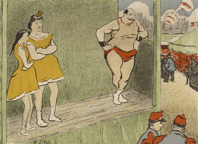 Programma voor de Théâtre Libre productie van Le Grappin en LAffranchie, 1892 door Henri Gabriel Ibels