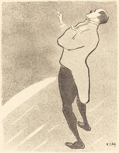 Zanger door Henri Gabriel Ibels