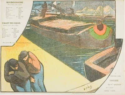 Zesde voorstelling: Boubourouche; Valet de Coeur, voor Le Théatre Libre door Henri Gabriel Ibels