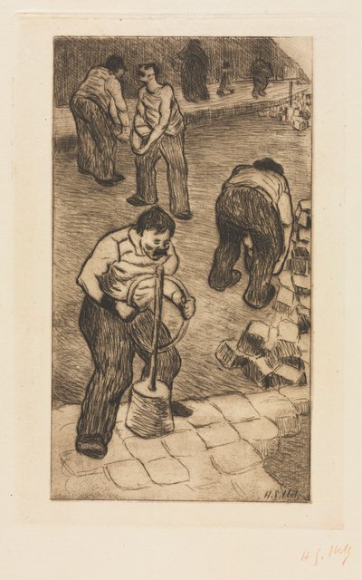 De straatplaveiers door Henri Gabriel Ibels