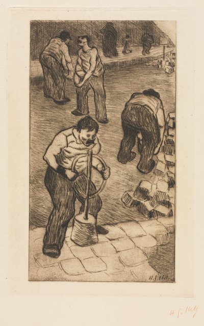 De straatplaveiers door Henri Gabriel Ibels