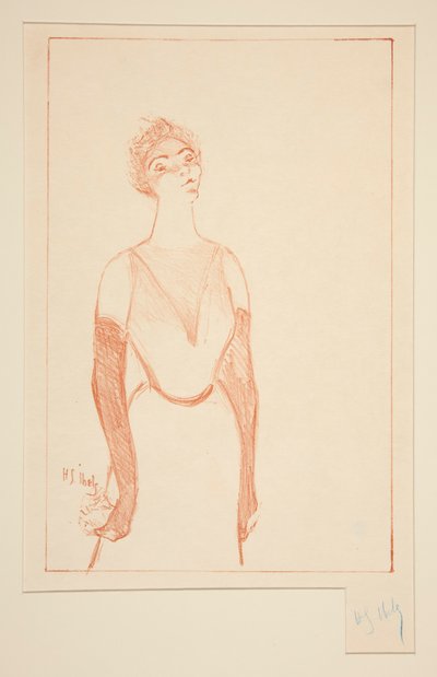 Yvette Guilbert door Henri Gabriel Ibels