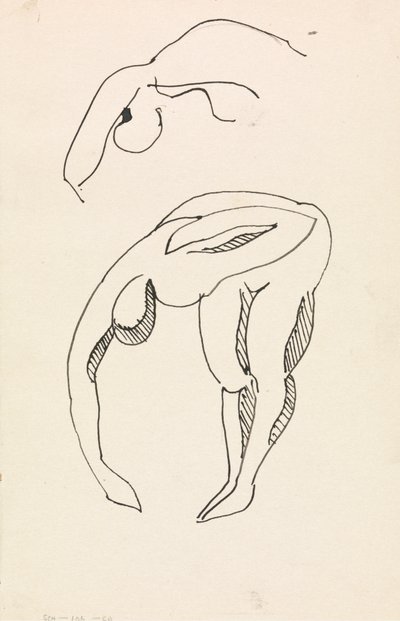 Buigende figuur door Henri Gaudier Brzeska
