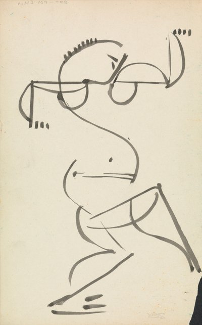 Dansende figuur door Henri Gaudier Brzeska