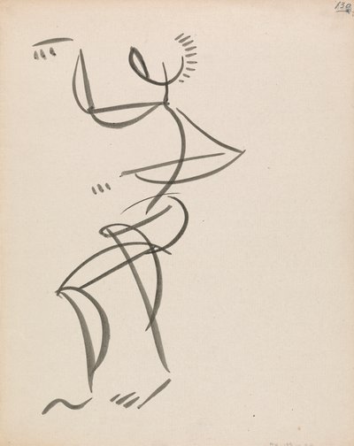 Dansende figuur door Henri Gaudier Brzeska