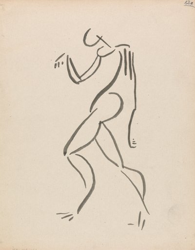 Dansende figuur door Henri Gaudier Brzeska
