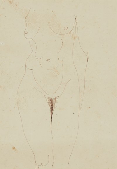 Vrouwelijk Naakt Torso door Henri Gaudier Brzeska