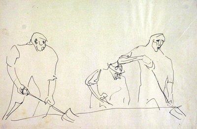 Arbeiders door Henri Gaudier Brzeska