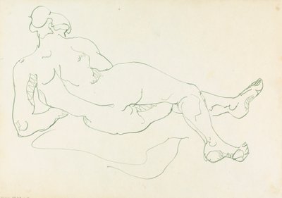 Liggende vrouwelijke figuur door Henri Gaudier Brzeska