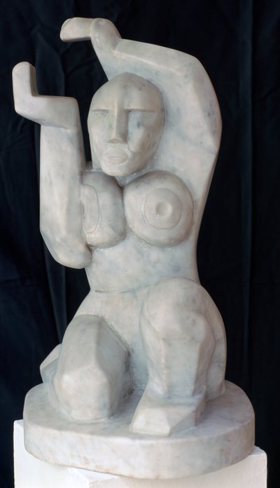 Zittende Vrouw, ca. 1911-1915 door Henri Gaudier Brzeska
