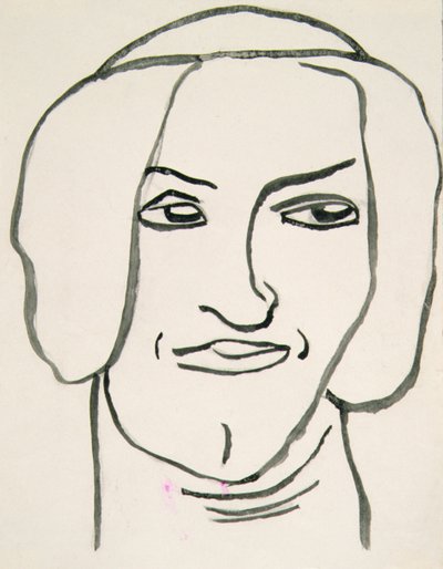 Sophie Lachend door Henri Gaudier Brzeska