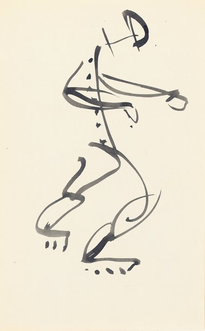 Studie voor "Rode Stenen Danser", 1914 door Henri Gaudier Brzeska