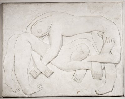 Worstelaars, 1914 ; 1965 door Henri Gaudier Brzeska