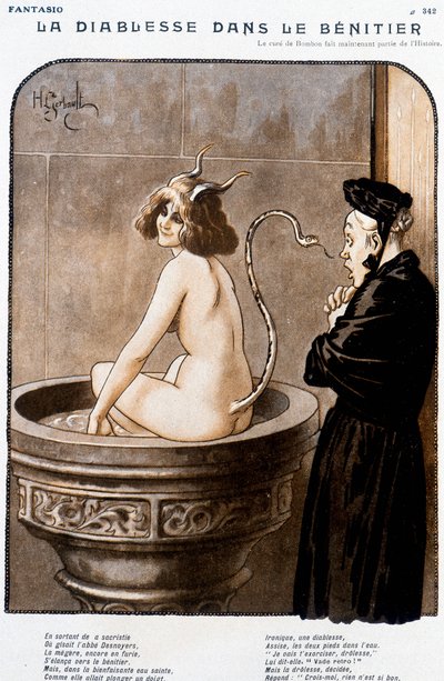 De Duivel in het wijwatervat door Henri Gerbault