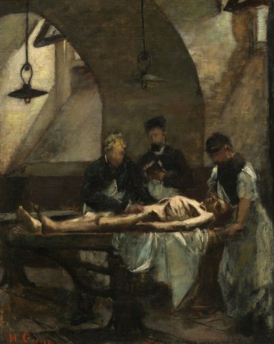 Studie voor Autopsie in het Hôtel-Dieu, 1876 door Henri Gervex