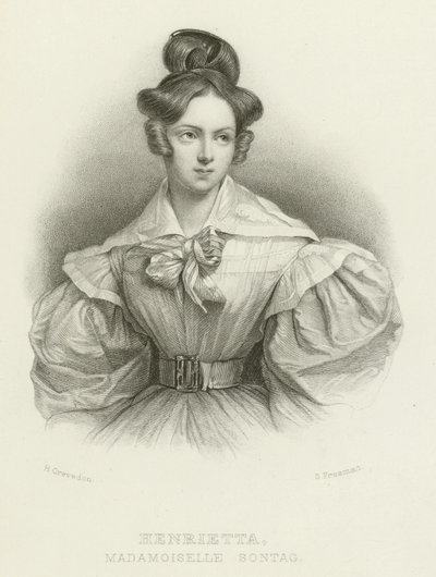 Henrietta, Madamoiselle Sontag door Henri Grevedon