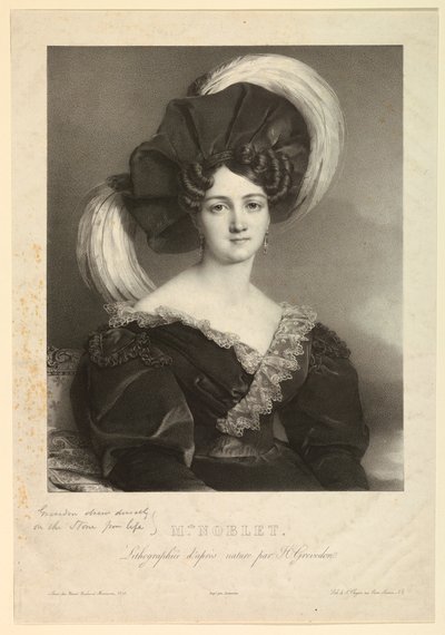 Melle Noblet door Henri Grevedon
