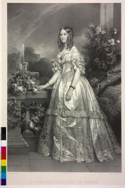 Prinses van Saksen-Coburg-Gotha Victoria door Henri Grevedon
