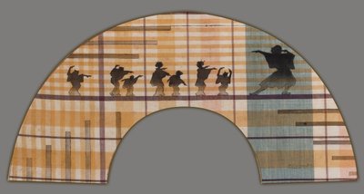 Schaduw theater fan door Henri Guérard