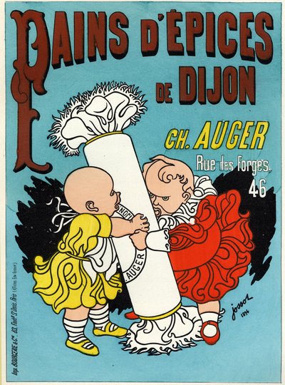 Eten en Drinken. Peperkoek van Dijon. Poster door Gustave Henri Jossot, Frankrijk door Henri Gustave Jossot