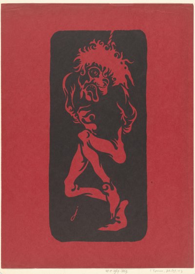 Opgehangen Man door Henri Gustave Jossot