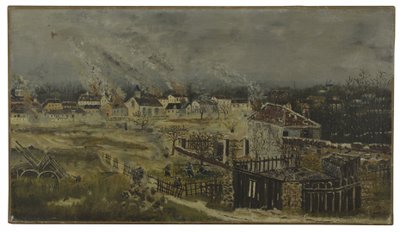 Slag bij Champigny - Episode van de oorlog van 1870, ca. 1882 door Henri J.F. (1844 1910) Rousseau