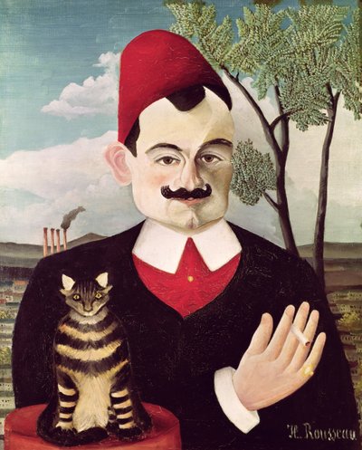Portret van Pierre Loti (1850-1923) c.1891 door Henri J.F. Rousseau