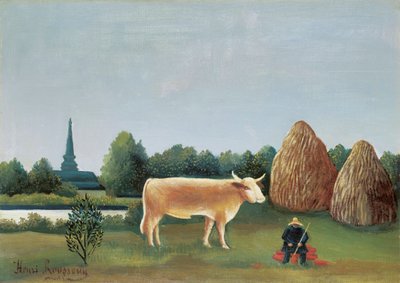 Scène in Bagneux aan de rand van Parijs door Henri J.F. Rousseau
