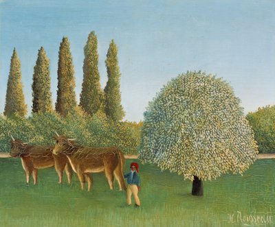 Weideland (De Weide) door Henri Rousseau