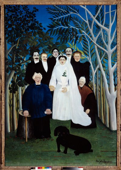 De bruiloft rond 1905 door Henri J.F. Rousseau