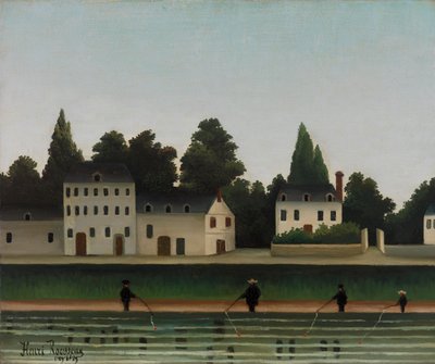 Landschap met visser, 1909 door Henri J.F. 1844 1910 Rousseau