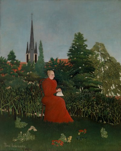 Vrouw in een Landschap door Henri J.F. 1844 1910 Rousseau