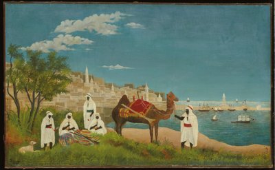 Landschap, Algiers, 1880 door Henri J.F. Rousseau